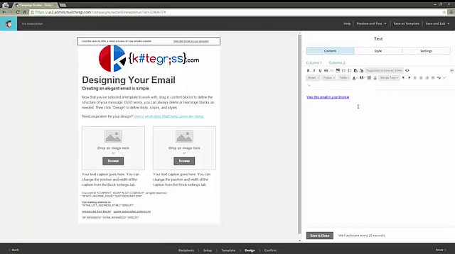 Comment créer une newsletter avec MailChimp?